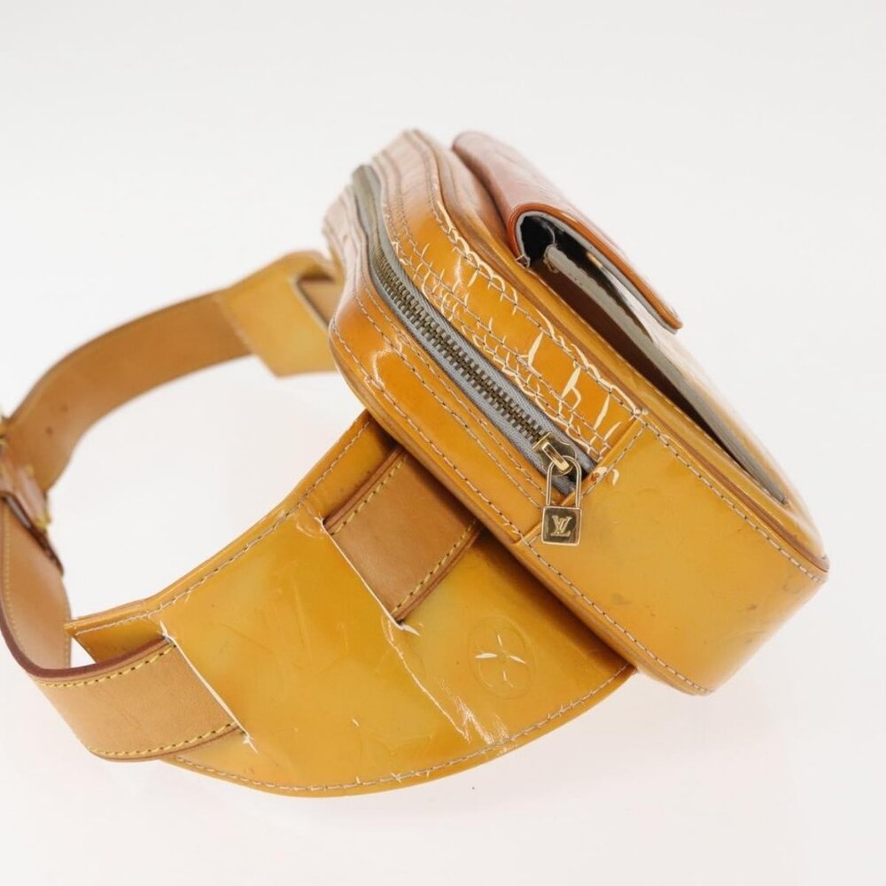 LOUIS VUITTON Monogram Vernis Fulton Waist bag Gris LV Auth - Picture 5 of 16